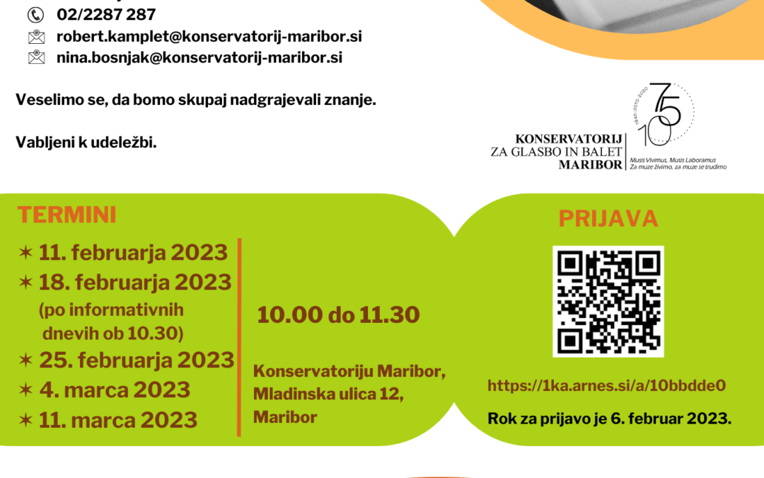 Dodatne priprave na preizkus nadarjenosti iz predmeta solfeggio in hospitacije pri instrumentu