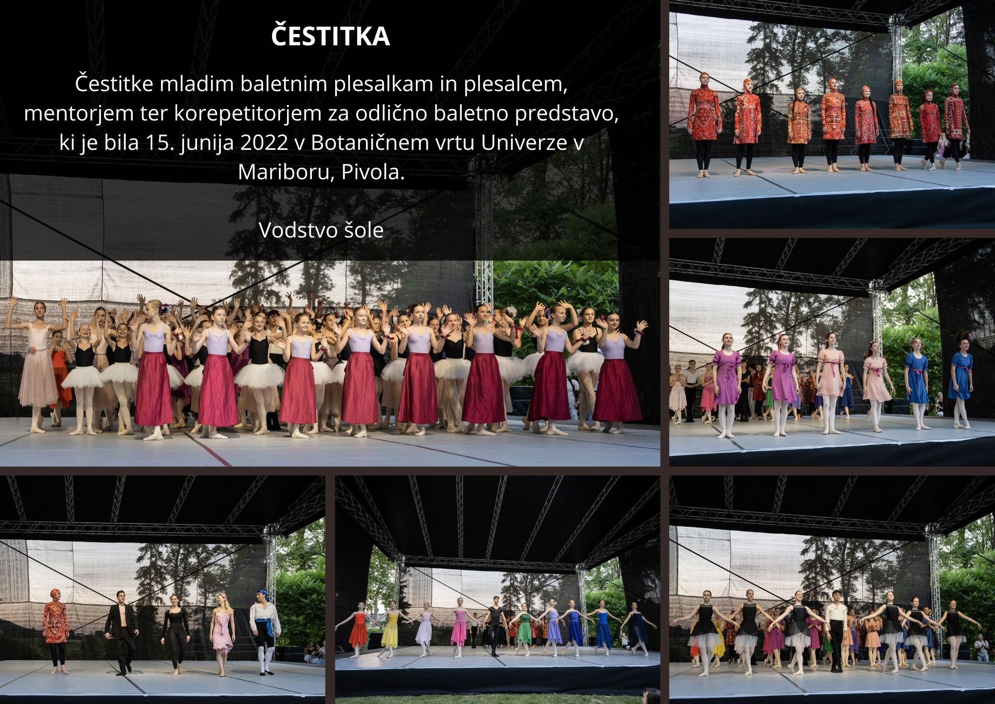 Čestitka za Svečani baletni večer v Pivoli Čestitka za Svečani baletni večer v Pivoli