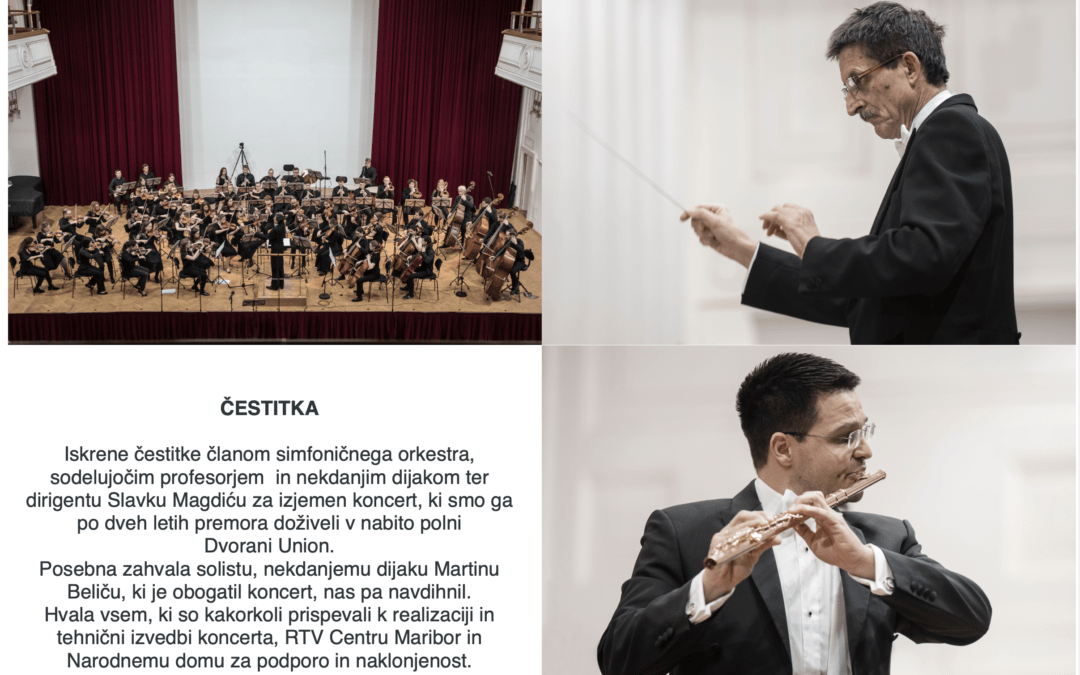 Čestitka za koncert simfoničnega orkestra