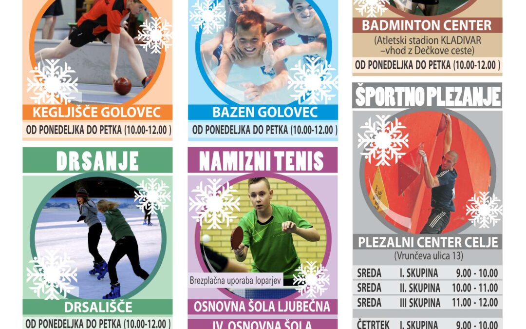 BREZPLAČNI POČITNIŠKI PROGRAMI – ZIMSKE POČITNICE