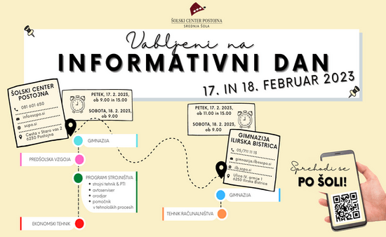 INFORMATIVNI DAN ŠC POSTOJNA