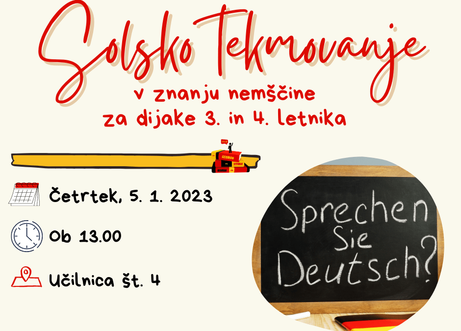 Šolsko tekmovanje iz nemščine