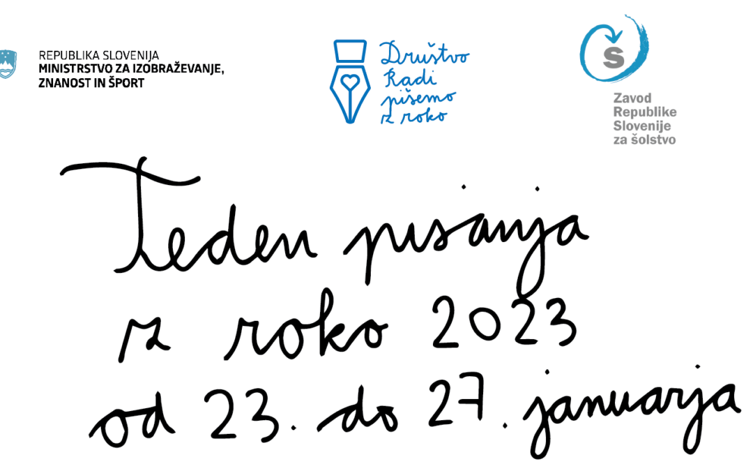 Teden pisanja z roko 2023