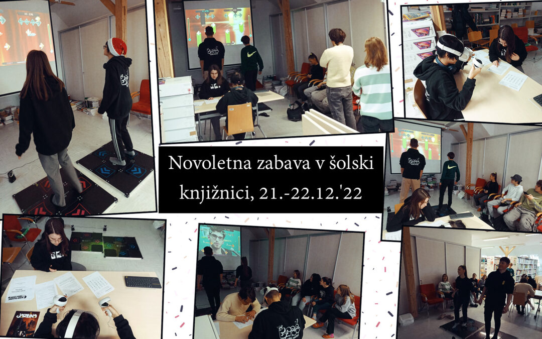 Prednovoletna zabava v šolski knjižnici