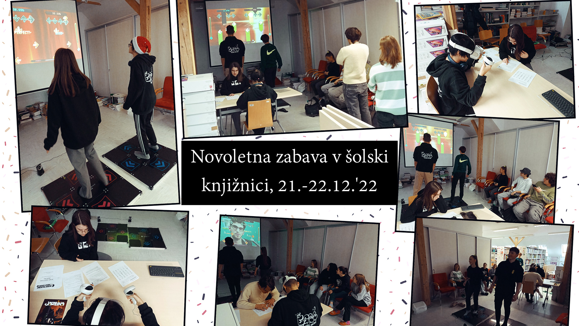 Prednovoletna zabava v šolski knjižnici