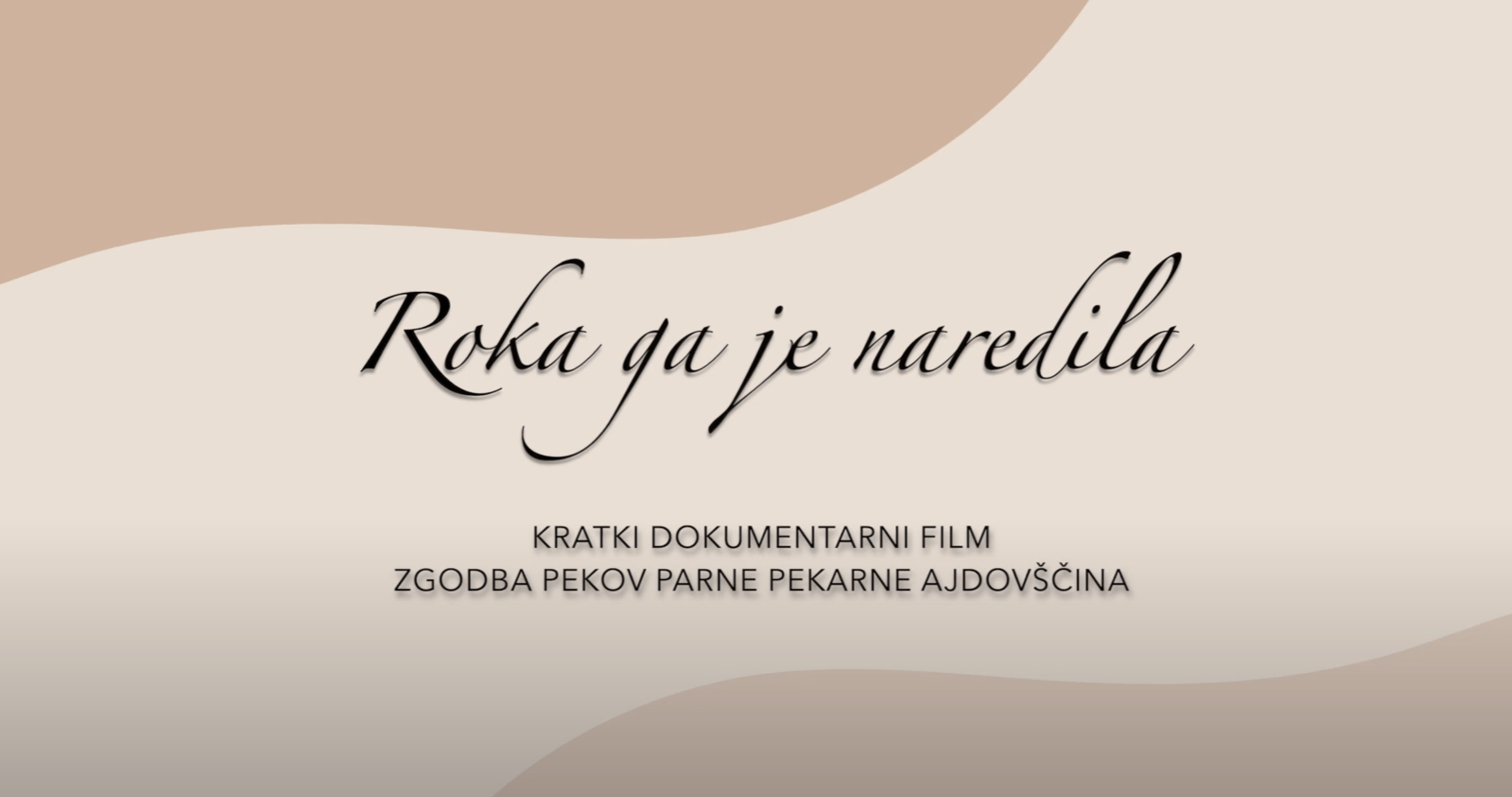 Uspeh na natečaju za kratki dokumentarni film
