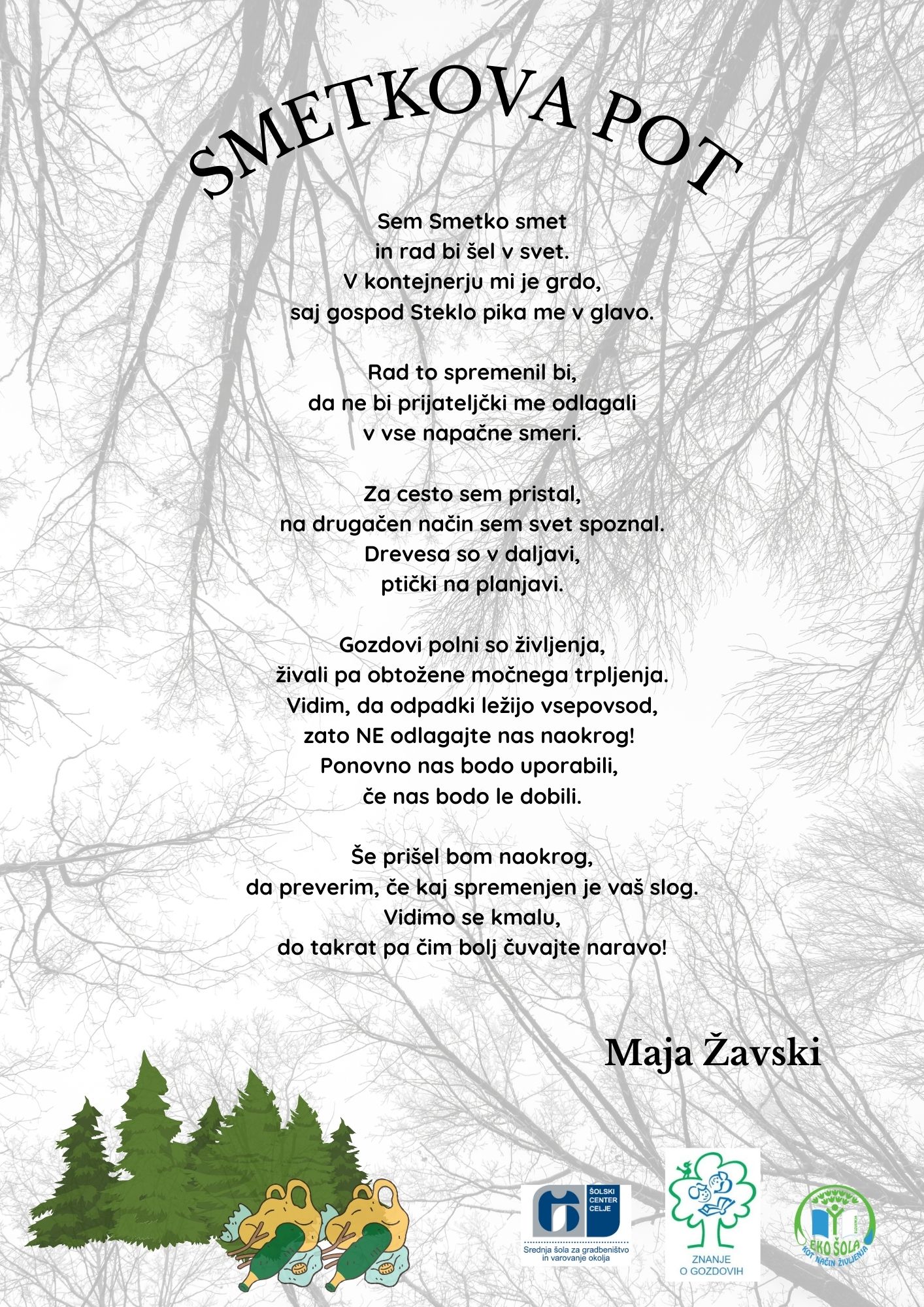 MAJA ŽAVSKI osvojila 1. mesto na likovno-literarnem natečaju projekta LEAF – Znanje o gozdovih MAJA ŽAVSKI osvojila 1. mesto na likovno-literarnem natečaju projekta LEAF – Znanje o gozdovih