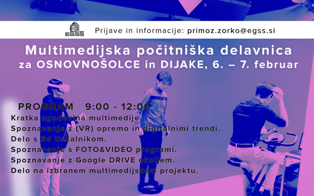 Zimska počitniška multimedijska delavnica