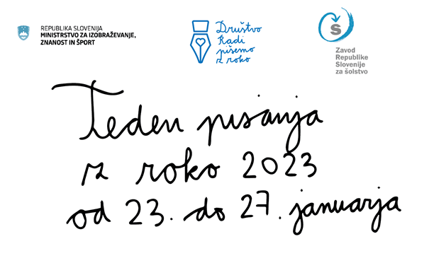 TEDEN PISANJA Z ROKO 2023