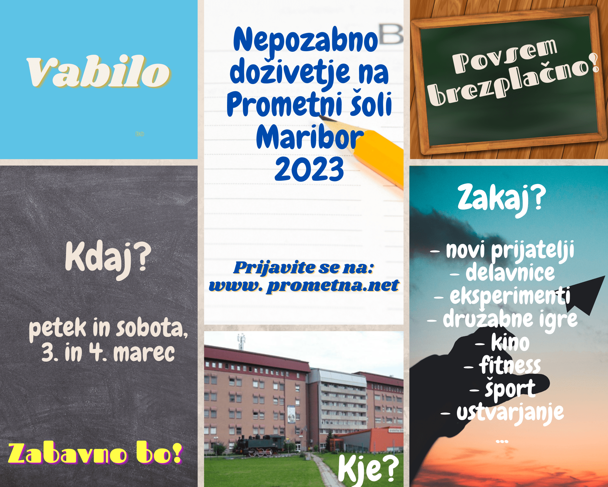 VABILO za osnovnošolce na Nepozabno doživetje na Prometni šoli Maribor 2023