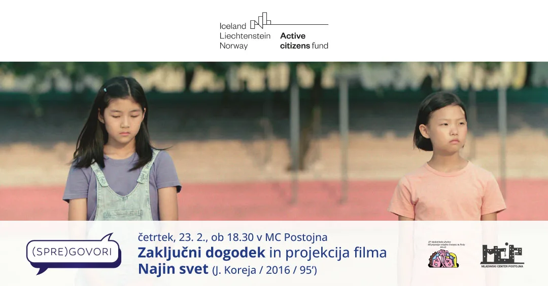 Zaključni dogodek projekta (Spre)govori s projekcijo filma Najin svet