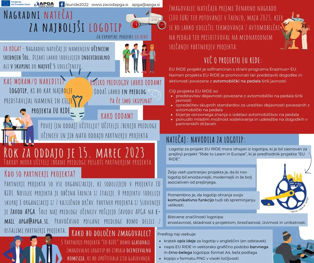Nagradni natečaj za logotip – za dijake Nagradni natečaj za logotip – za dijake
