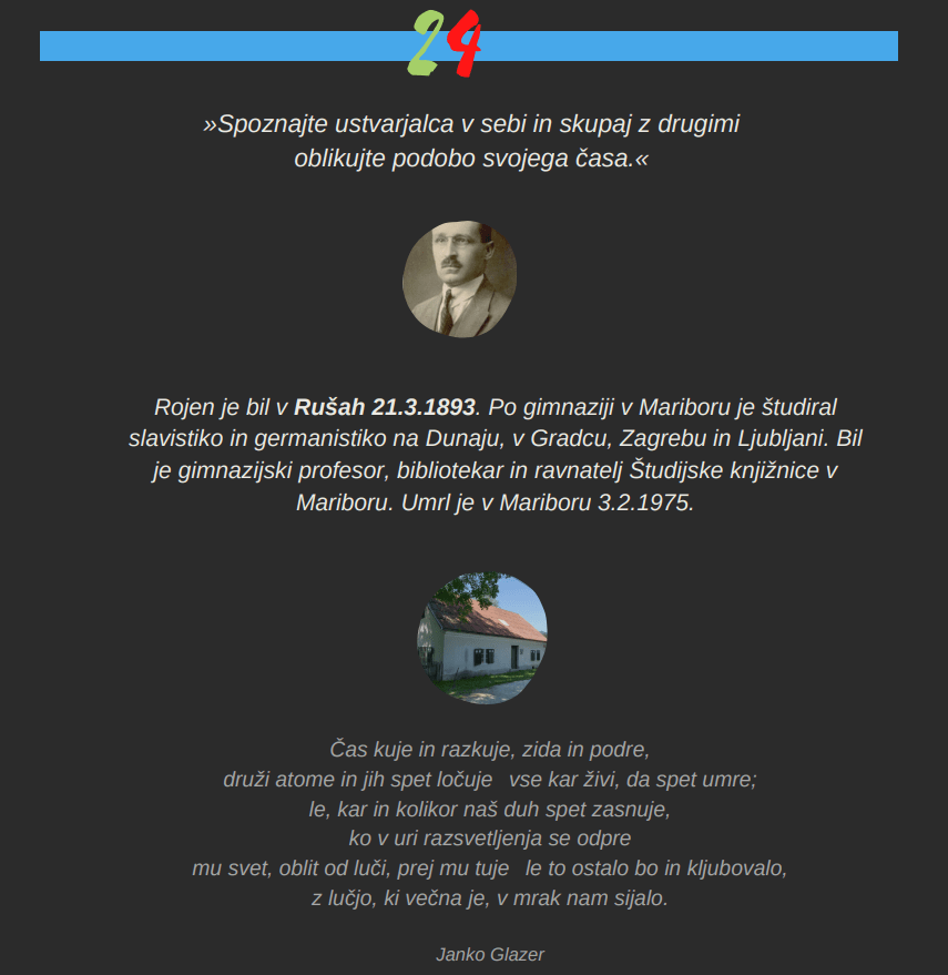NATEČAJ JANKA GLAZERJA – USTVARJALNI NAGRADNI NATEČAJ ZA OSNOVNE IN SREDNJE ŠOLE NATEČAJ JANKA GLAZERJA – USTVARJALNI NAGRADNI NATEČAJ ZA OSNOVNE IN SREDNJE ŠOLE