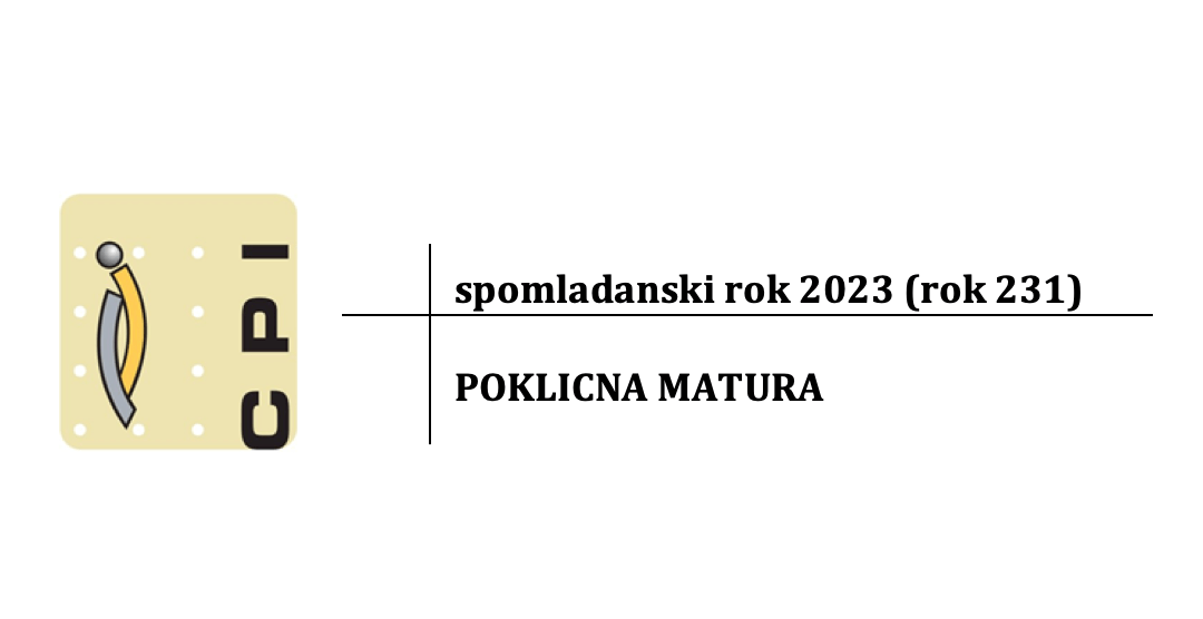 Obvestilo o spomladanskem roku poklicne mature