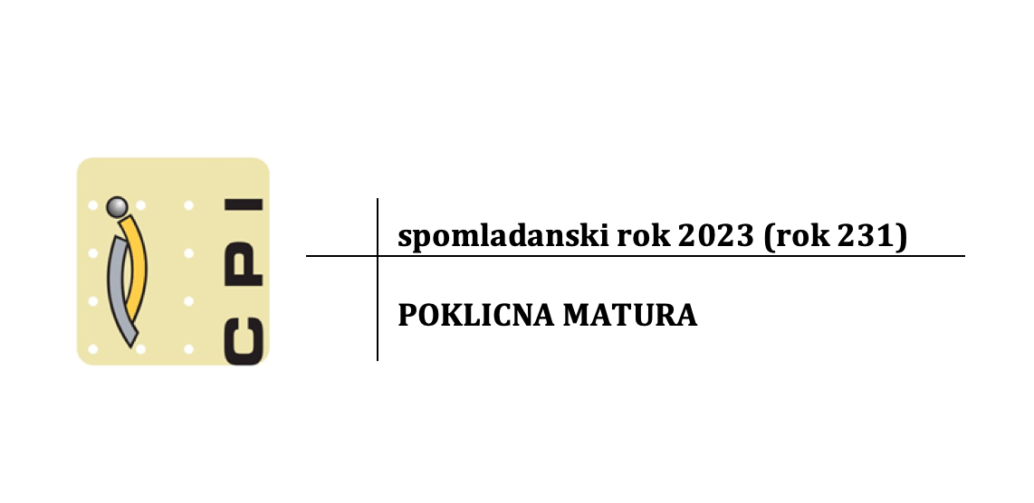 Obvestilo o spomladanskem roku poklicne mature