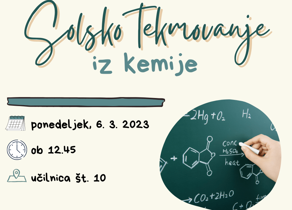 Šolsko tekmovanje iz kemije