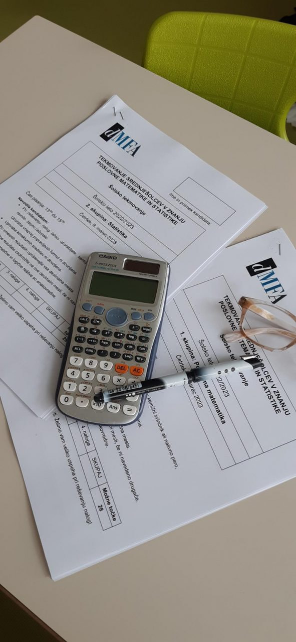 Šolsko tekmovanje v znanju poslovne matematike