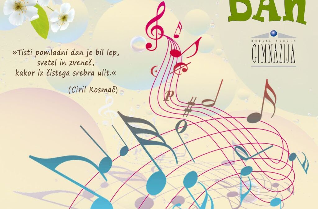 Pomladni dan – dobrodelni koncert za Šolski sklad Gimnazije Murska Sobota