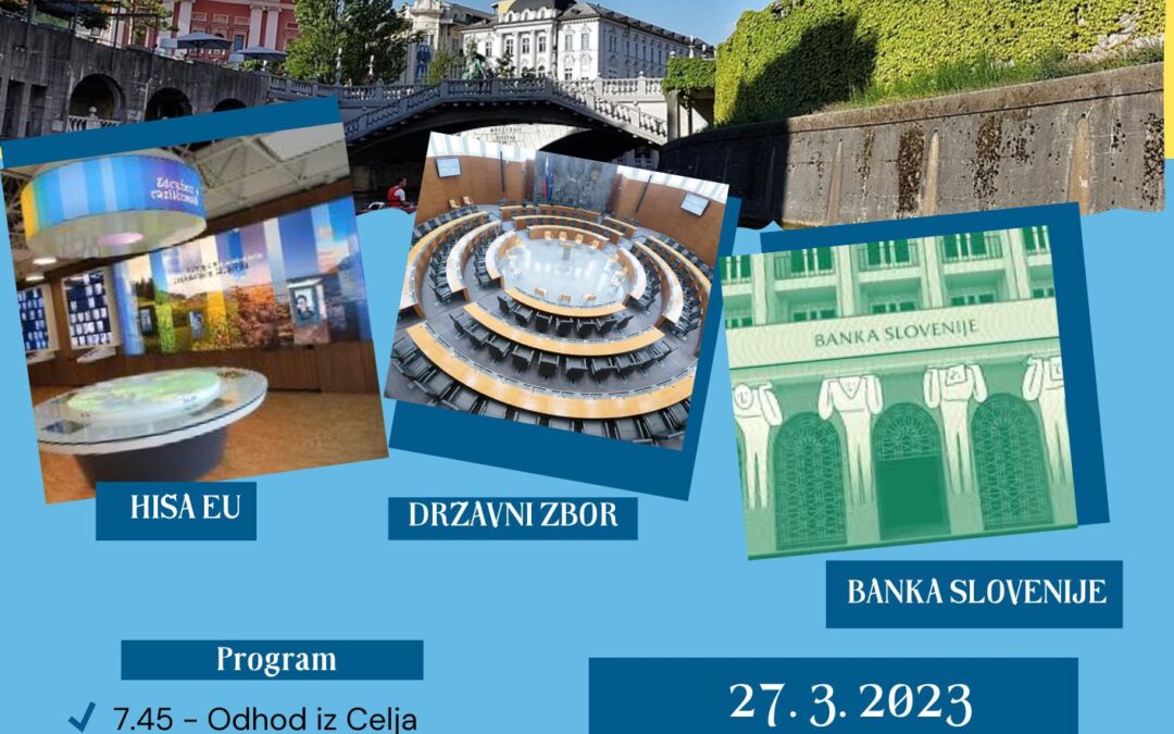 EKSKURZIJA V LJUBLJANO PRI PREDMETU AKTIVNO DRŽAVLJANSTVO (3. A, 3. B, 3. C, 3. E)