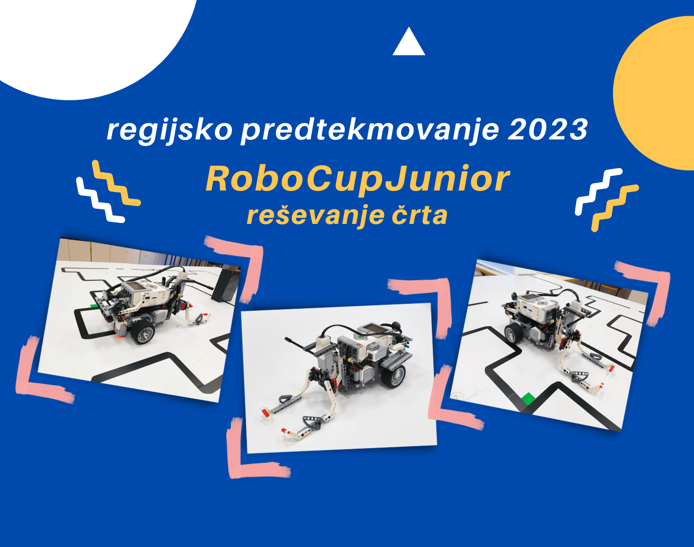 Regijsko predtekmovanje RoboCupJunior – Reševanje črta 2023