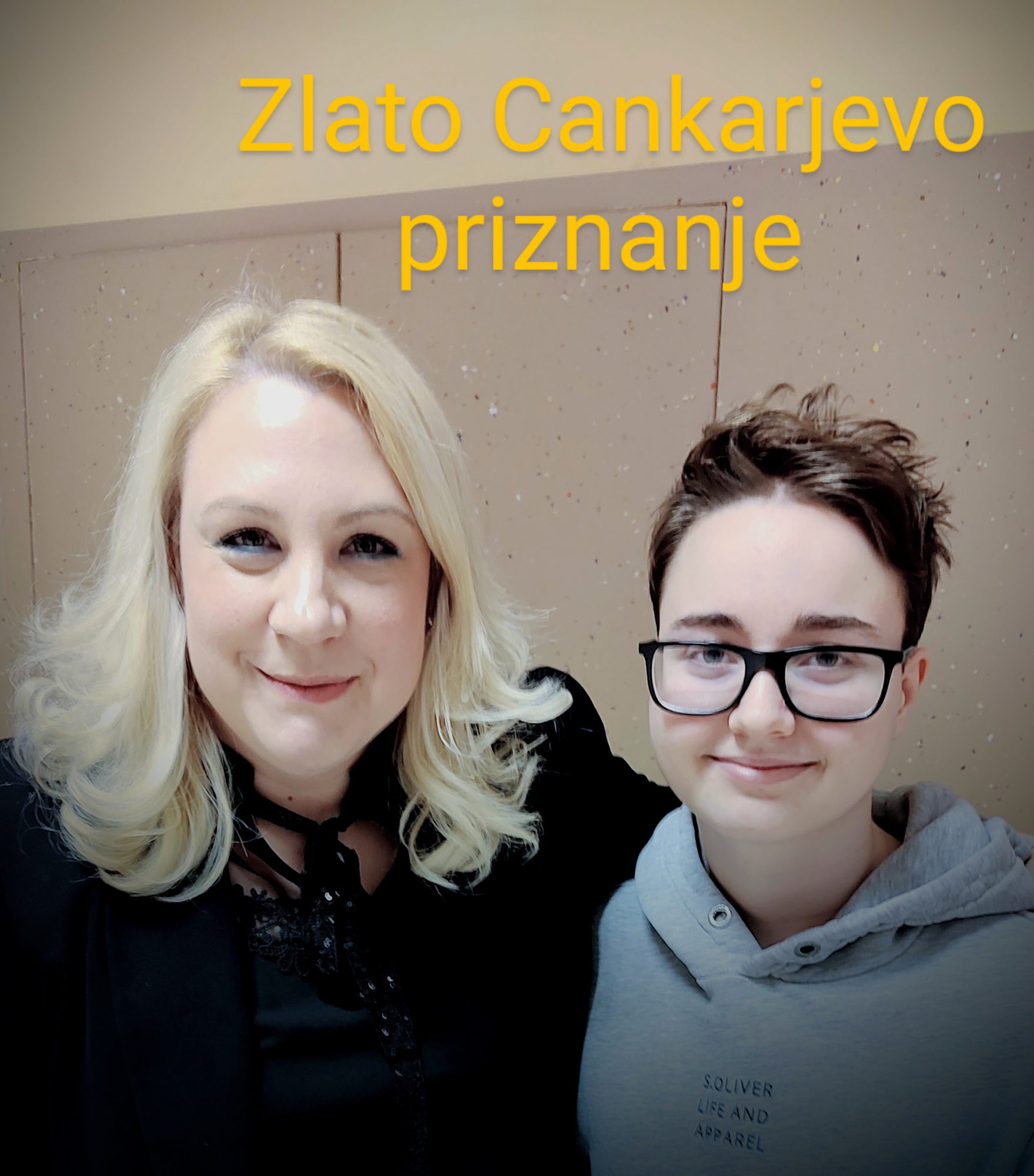 Zlato na državnem tekmovanju iz materinščine za Cankarjevo priznanje