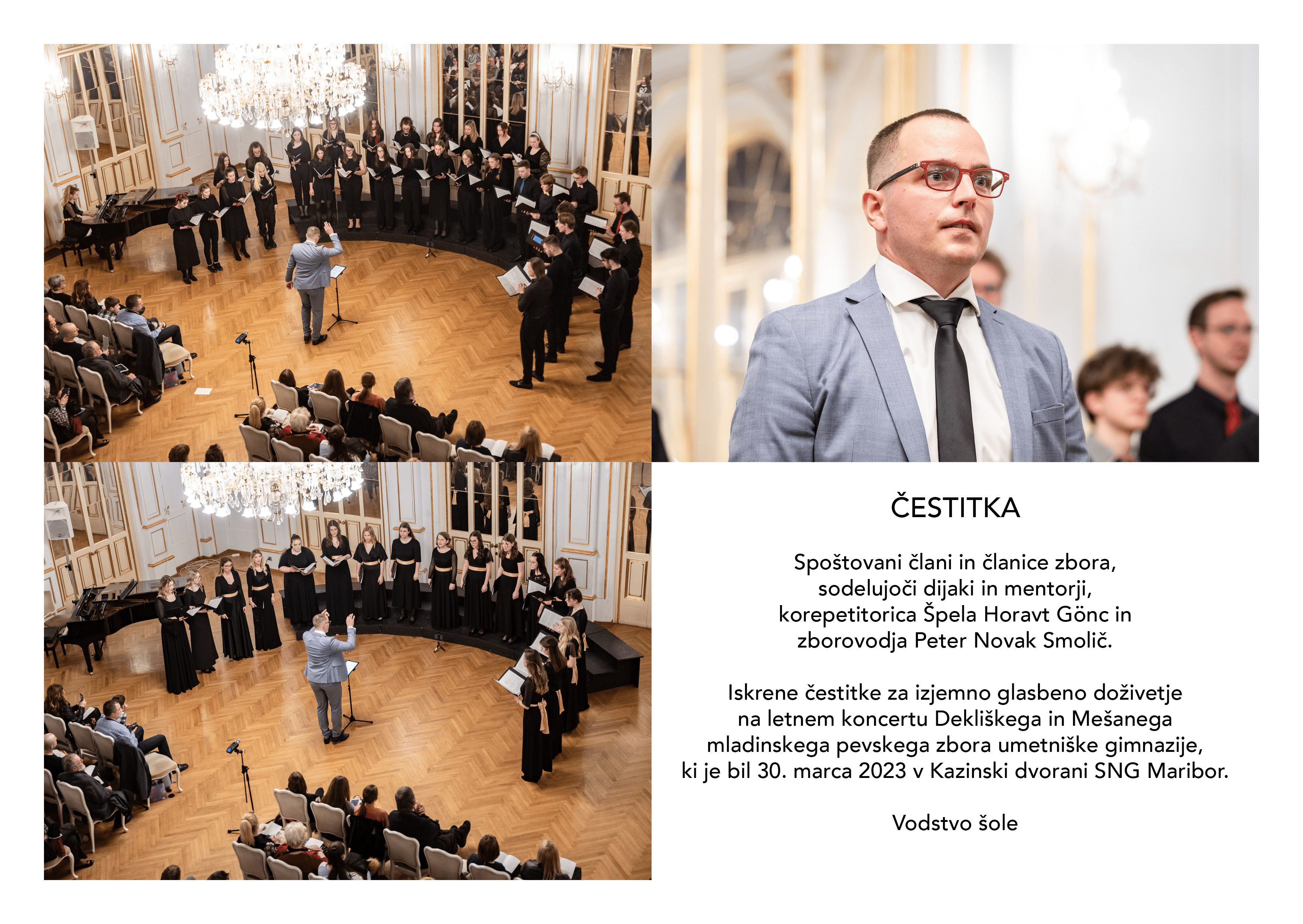 Čestitka za koncert zborov umetniške gimnazije 2023 Čestitka za koncert zborov umetniške gimnazije 2023
