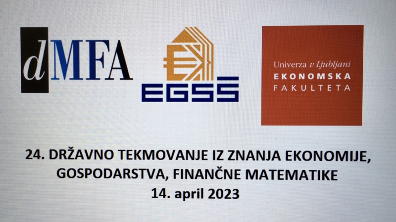 Program in vabilo na 24. državno tekmovanje iz ekonomije, gospodarstva, finančne matematike in statistike