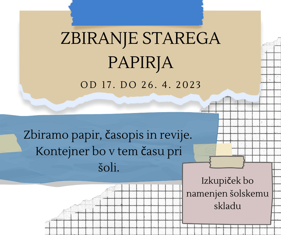 Zbiranje starega papirja in železa