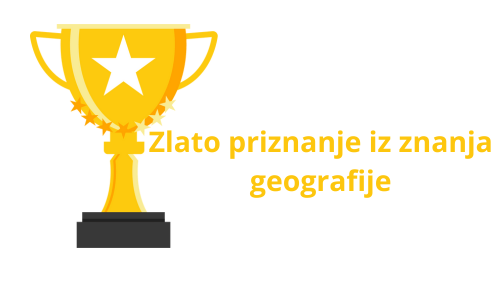 Zlato priznanje iz znanja geografije