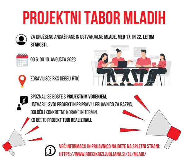 Vabilo na projektni tabor mladih