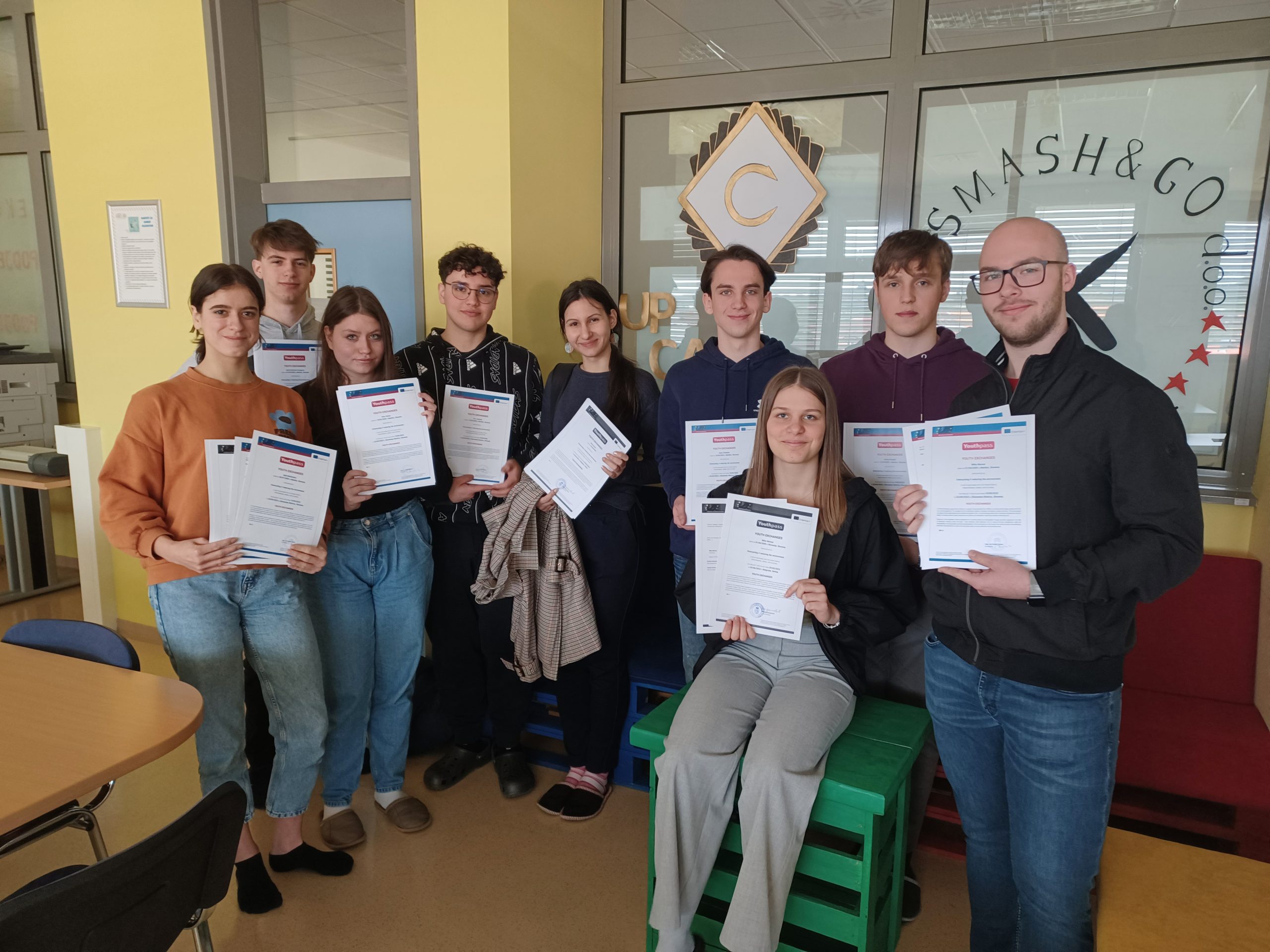 Prejetje potrdila Youthpass