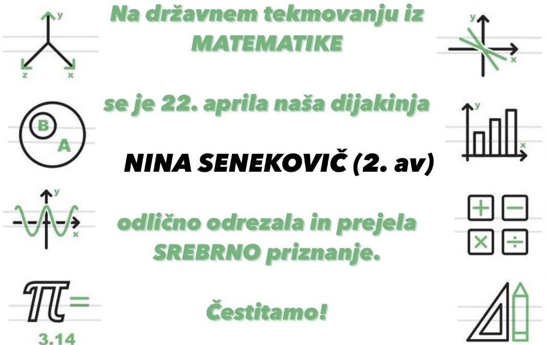 Državno tekmovanje iz matematike, april 2023