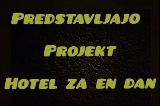Povabilo na zaključek projekta Hotel za en dan