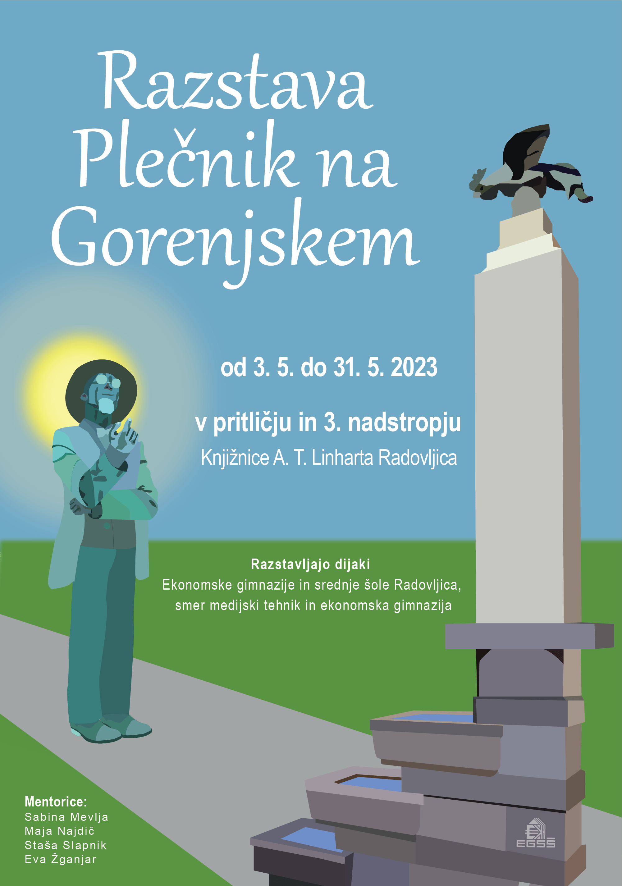 Razstava naših dijakov: Plečnik na Gorenjskem