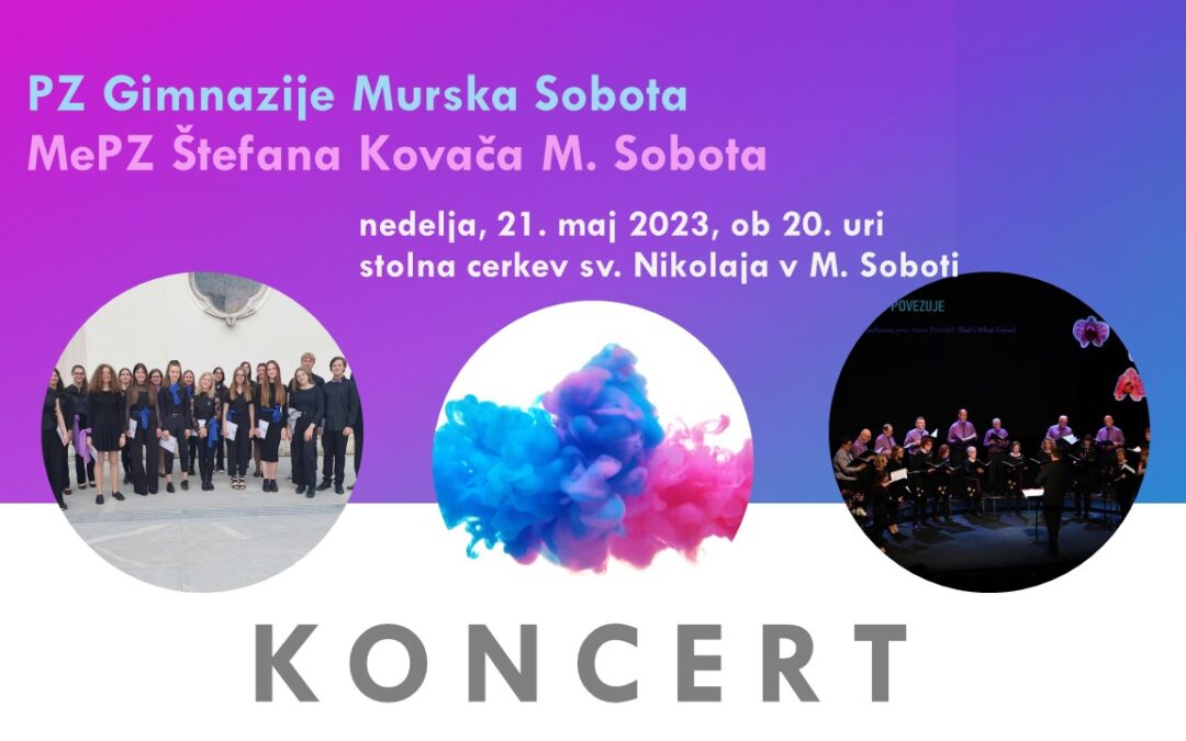 Koncert PZ Gimnazije Murska Sobota