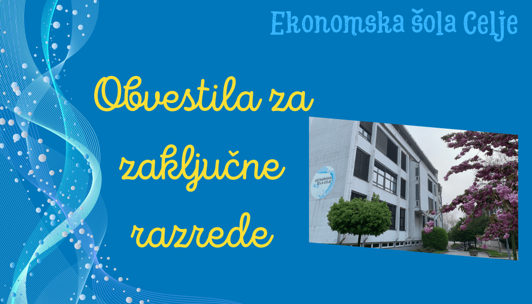 Obvestilo za zaključne razrede