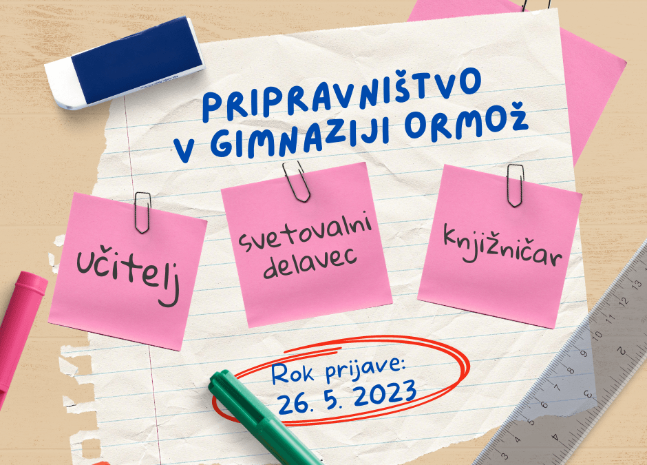 Razpis za pripravništvo