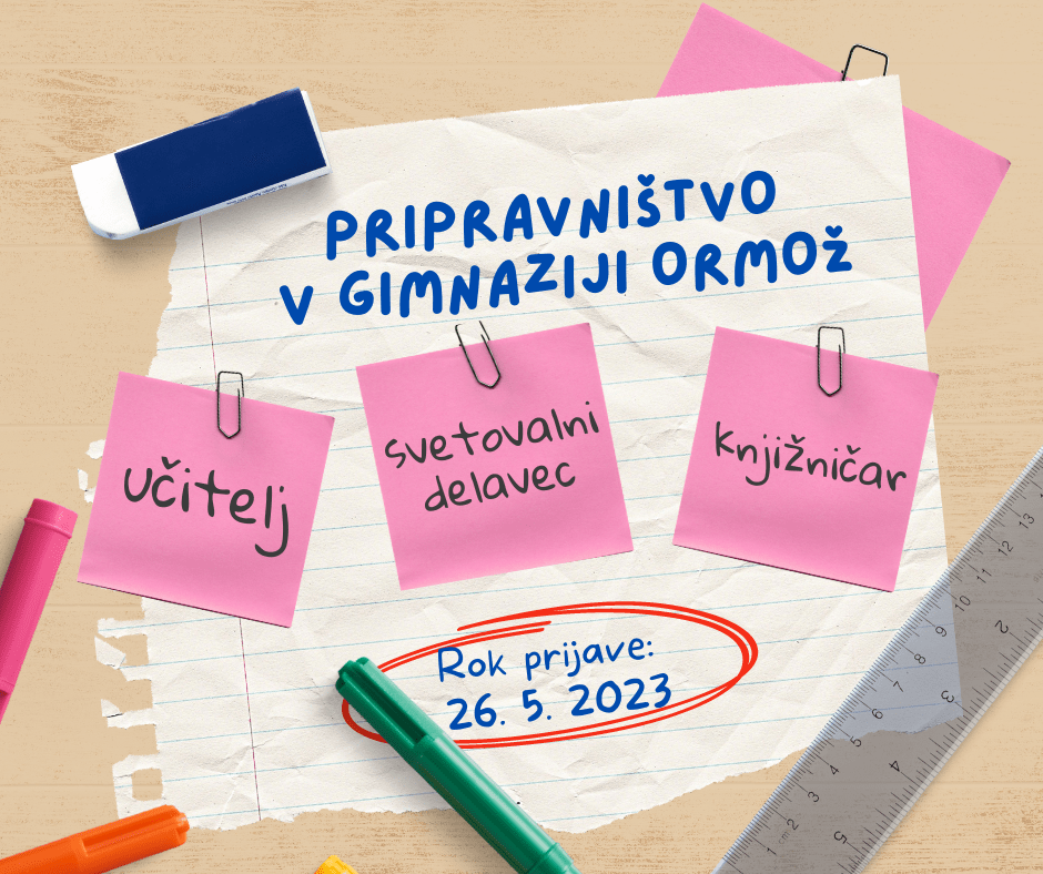 Razpis za pripravništvo Razpis za pripravništvo