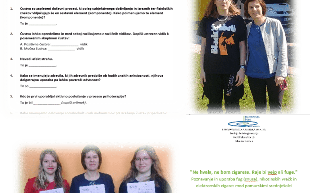 DOSEŽKI NA TEKMOVANJIH IZ ZNANJA PSIHOLOGIJE