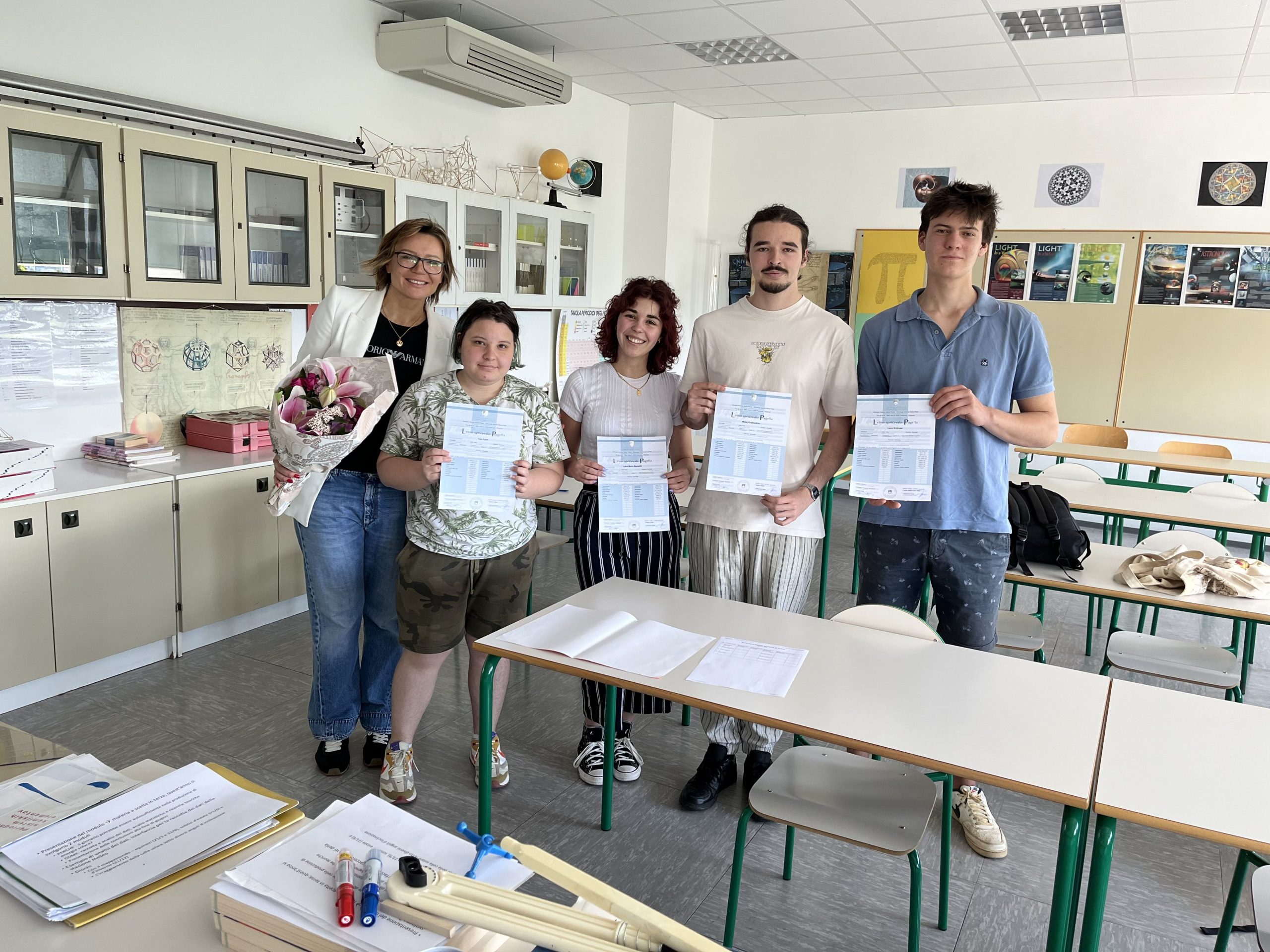 Consegna delle pagelle alla classe IV Consegna delle pagelle alla classe IV