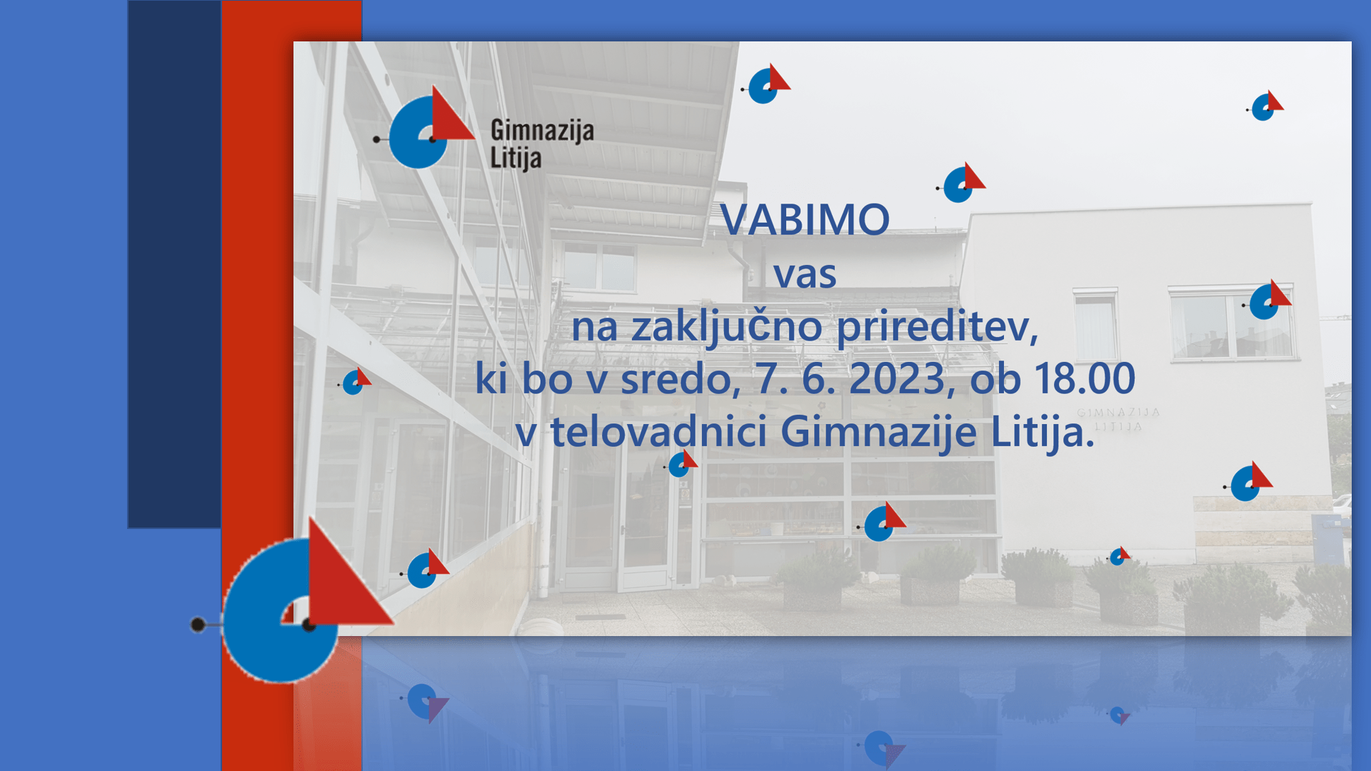 Vabilo na zaključno prireditev Vabilo na zaključno prireditev