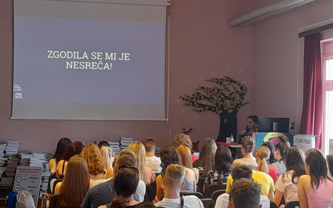 PREVENTIVNA PROMETNA DELAVNICA »VOZIM, VENDAR NE HODIM«, SEPŠ KOPER, 20. 6. 2023