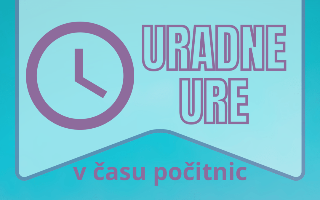 Uradne ure tajništva v času poletnih počitnic