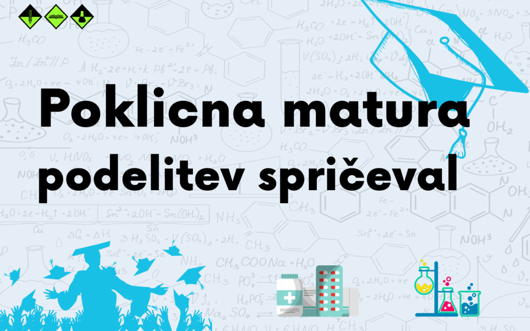 Spoštovane maturantke in maturanti, vabimo vas na svečano podelitev spričeval poklicne mature, ki bo, 5. 7. 2023, ob 10.00 pred šolo.