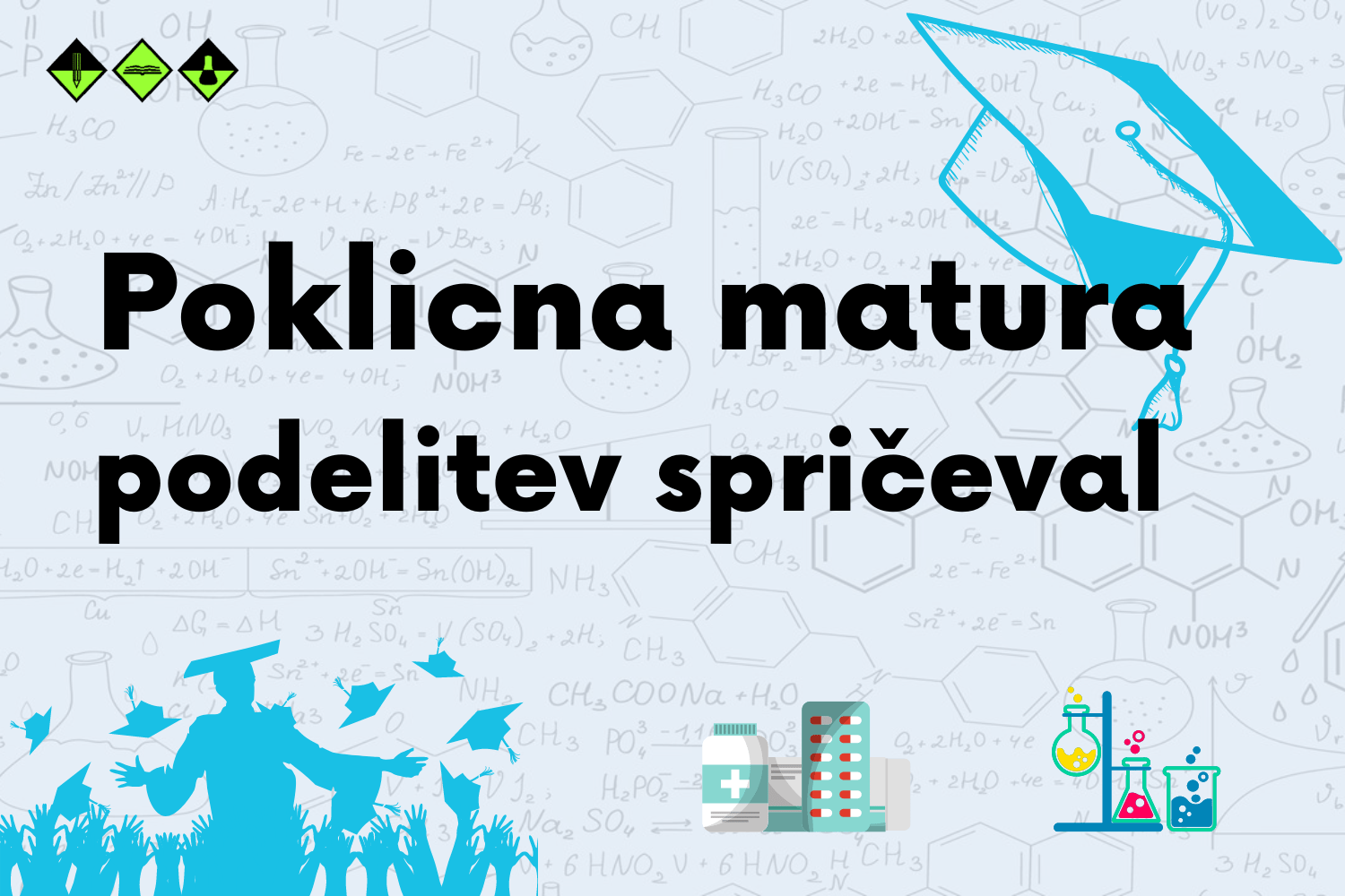 Spoštovane maturantke in maturanti, vabimo vas na svečano podelitev spričeval poklicne mature, ki bo, 5. 7. 2023, ob 10.00 pred šolo. Spoštovane maturantke in maturanti, vabimo vas na svečano podelitev spričeval poklicne mature, ki bo, 5. 7. 2023, ob 10.00 pred šolo.