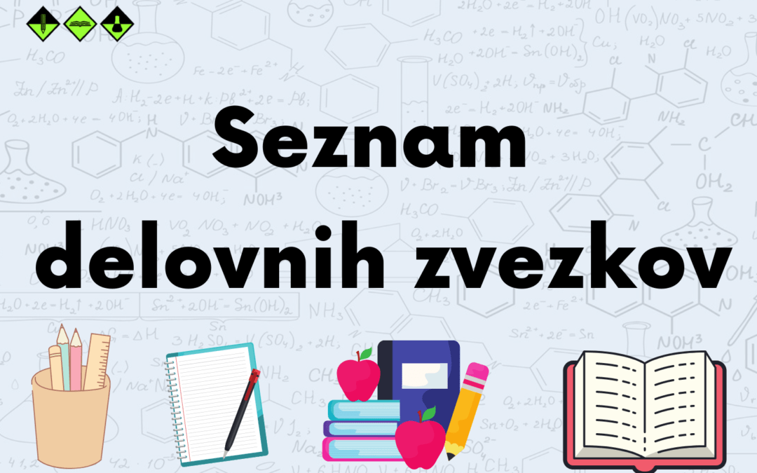 Seznam učbenikov in delovnih zvezkov