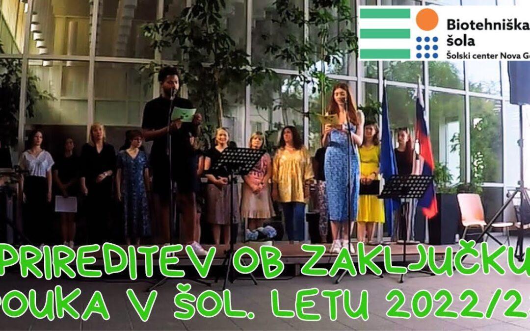 Prireditev ob zaključku šolskega leta