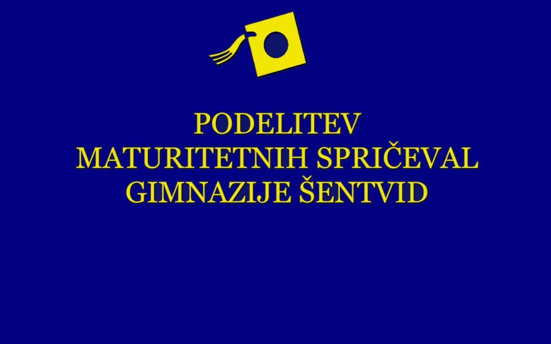 Podelitev maturitetnih spričeval 2023