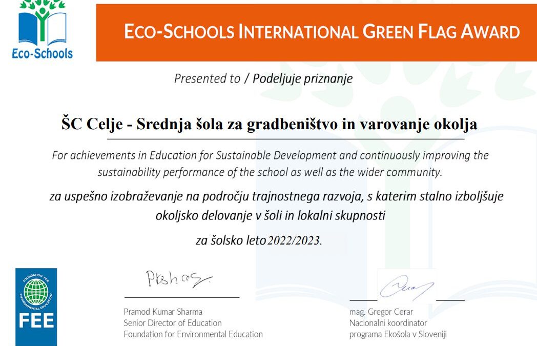 PROGRAM EKOŠOLA NA SŠ GVO