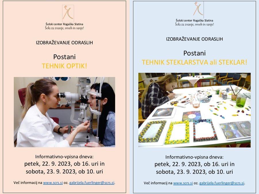 Informativno-vpisna dneva za odrasle kandidate